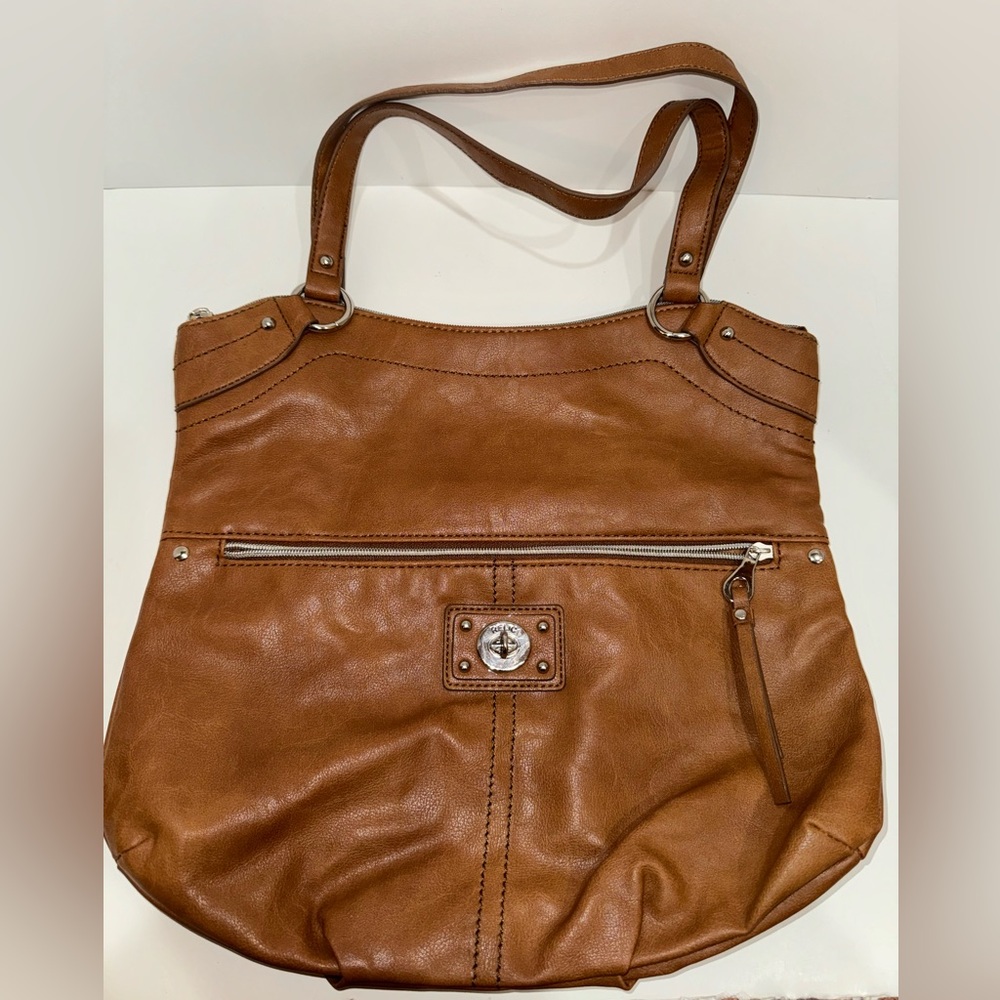 Relic by Fossil Brown Vegan Leather Shoulder Bag